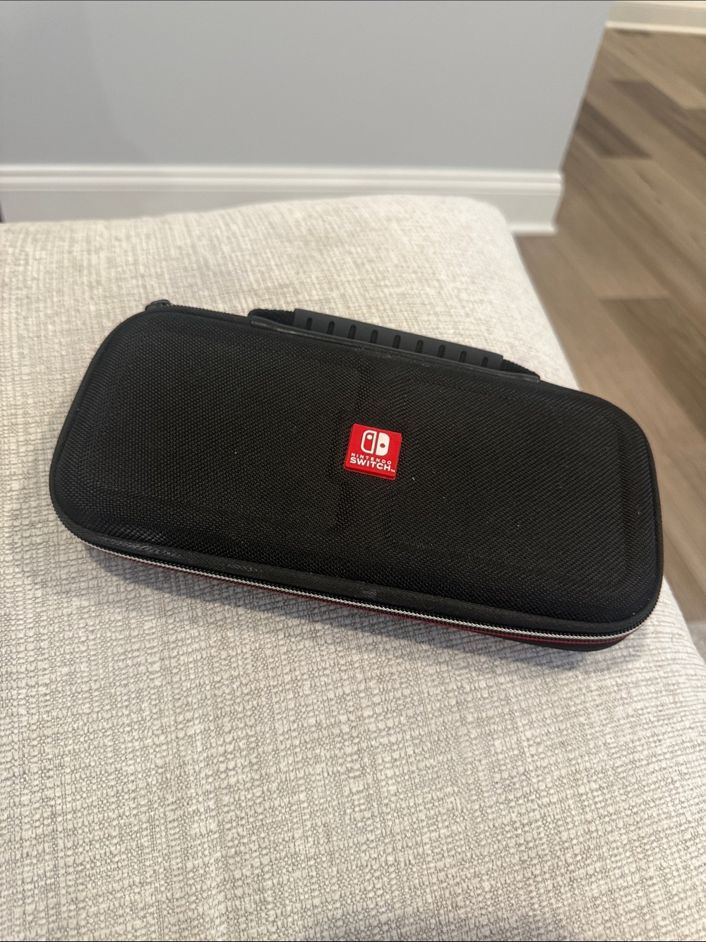 Nintendo Switch Compact Carry Case in Black with Red Logo